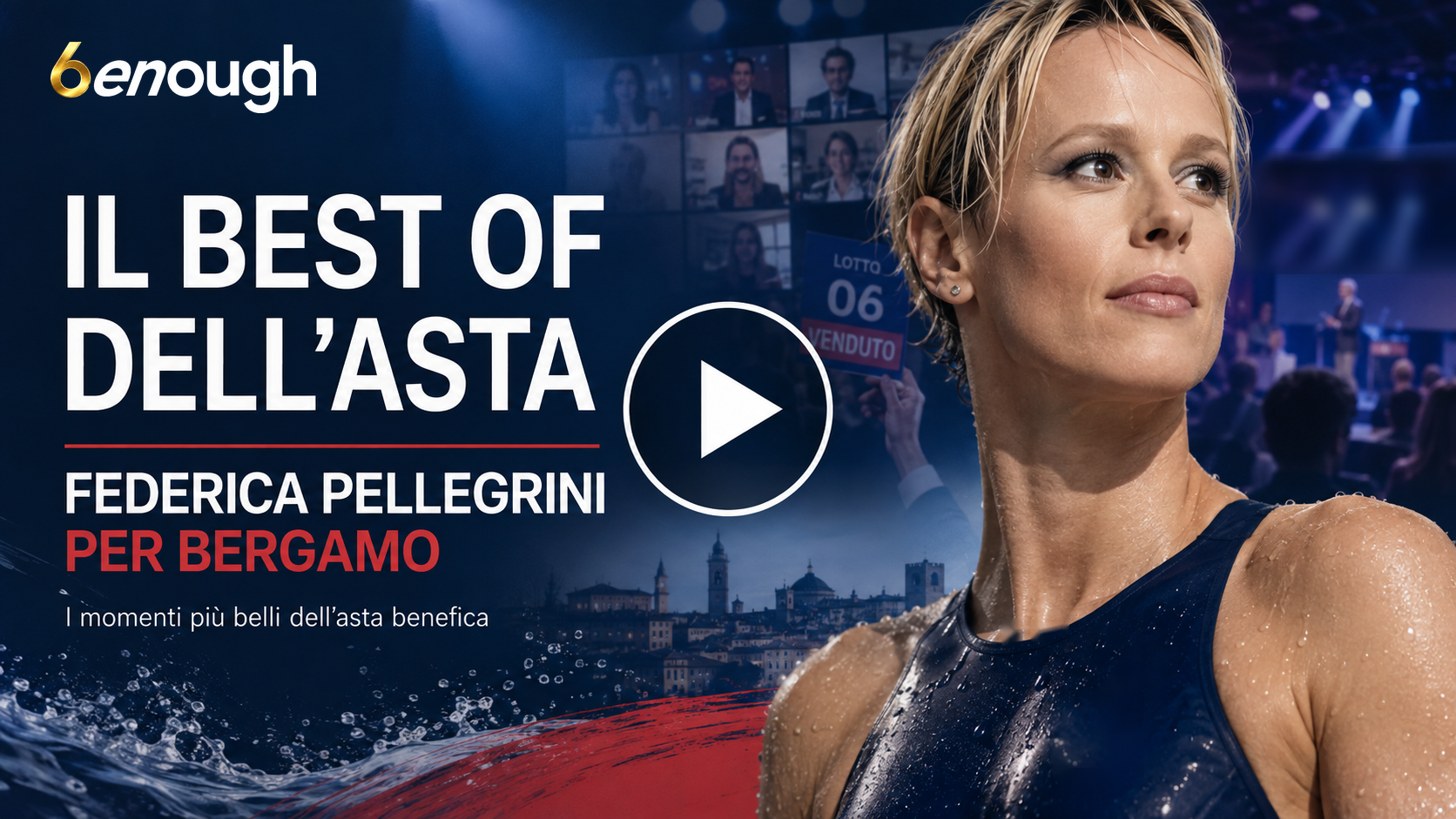 Il Best of dell’asta Federica Pellegrini per Bergamo